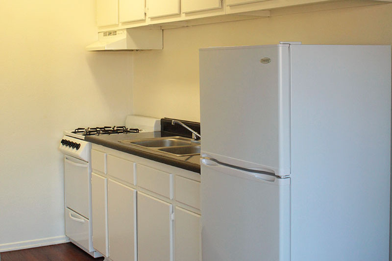 This photo is the visual representation of gourmet kitchens at The Gondolier Apartments.
