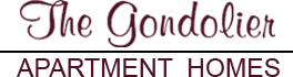 This company logo represents The Gondolier Apartments as an entity.